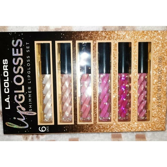 L.A. Colors Shimmer Lipglosses 6 Piece Set Brand New Sealed - Picture 1 of 2